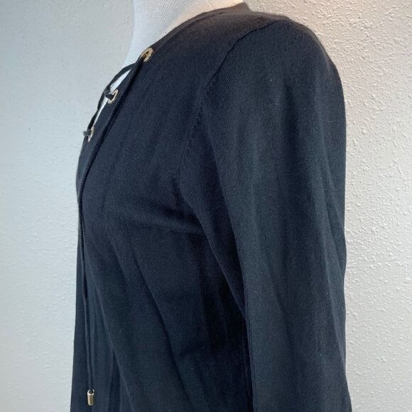 NWT Calvin Klein Black Long Sleeve Top Size L - Picture 6 of 11